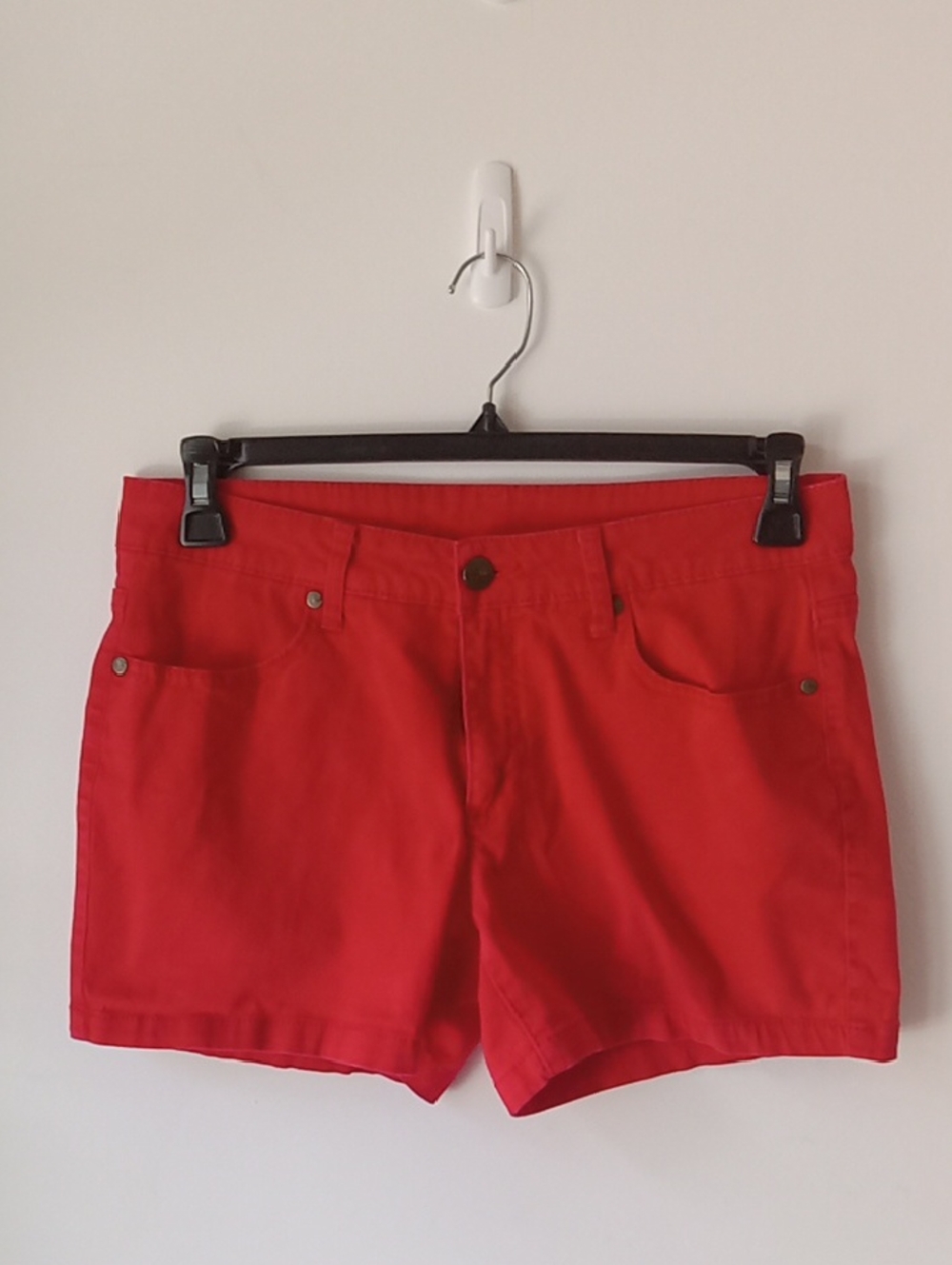 Faded Glory Women's Red Cotton Short Shorts